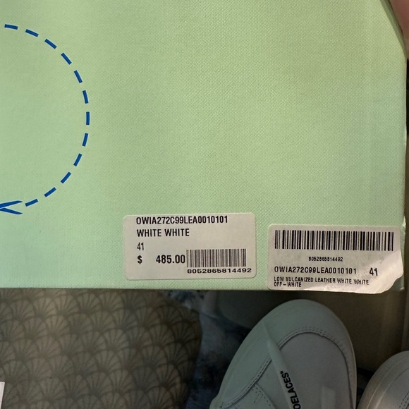 *SOLD* NEW Authentic Off-White Low Vulcanized Leather Sneakers - Picture 8 of 9